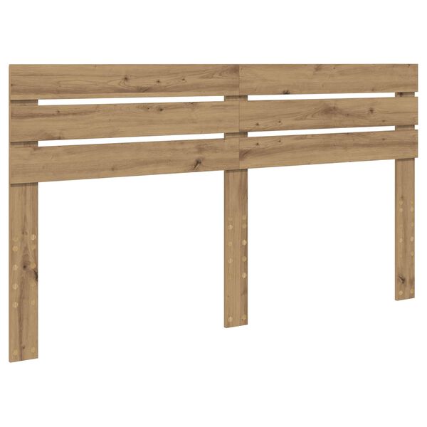 vidaXL Cabecero Roble artesanal 200 cm Madera contrachapada