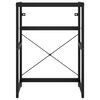 vidaXL Estructura de lavabo de hierro negro 59x38x83 cm