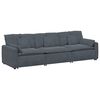 vidaXL Sof&aacute; modular con cojines gris oscuro