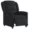 vidaXL Sill&oacute;n reclinable el&eacute;ctrico de tela negro
