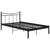 vidaXL Estructura de cama sin colch&oacute;n metal negro 120x200 cm