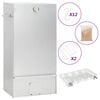 vidaXL Horno ahumador de BBQ con generador humo fr&iacute;o acero galvanizado