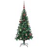 vidaXL &Aacute;rbol de Navidad Artificial Preiluminado Verde 150 cm