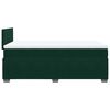 vidaXL Cama box spring con colch&oacute;n terciopelo verde oscuro 120x190 cm