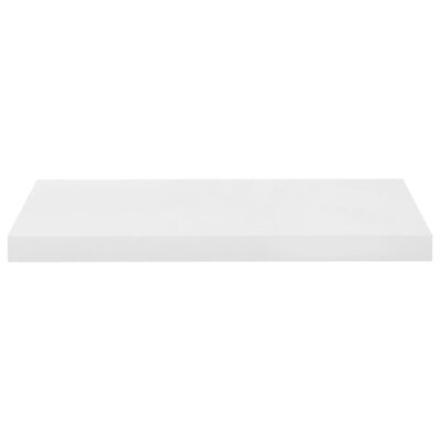 vidaXL Estante flotante de pared blanco brillante MDF 60x23,5x3,8 cm