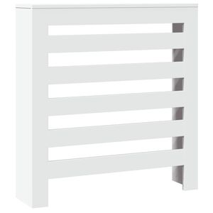 vidaXL Cubierta de radiador madera de ingenier&iacute;a blanco 78x20x82 cm