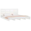 vidaXL Estructura de cama sin colch&oacute;n madera de pino blanca 140x190 cm