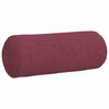 vidaXL Cojines Bolster 2 pcs Rojo vino Ø 15 x 40 cm tela