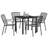 vidaXL Conjunto de Comedor de Jard&iacute;n 5 pcs Antracita