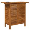 vidaXL Mesa alta de bar de madera de acacia maciza 110x50x105 cm