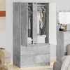 vidaXL Gabinete de Ba&ntilde;o con caj&oacute;n Gris Concreto 79,5 x 49 x 156 cm