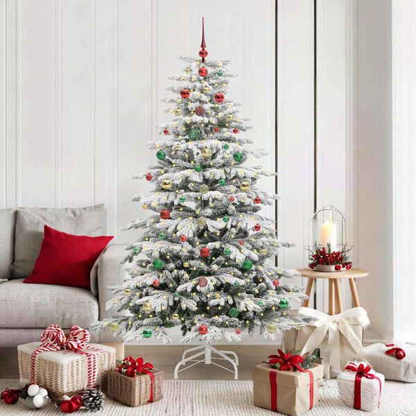 vidaXL Árbol de Navidad artificial con ramas articuladas 180 cm