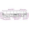 vidaXL Conjunto de sof&aacute;s de exterior 9 pcs Gris Natural y Claro