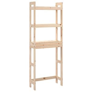 vidaXL Estante de ba&ntilde;o madera maciza de pino 63x26x171 cm