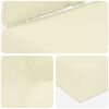 vidaXL Coj&iacute;n para sof&aacute; de exterior 2 pcs Crema Poli&eacute;ster