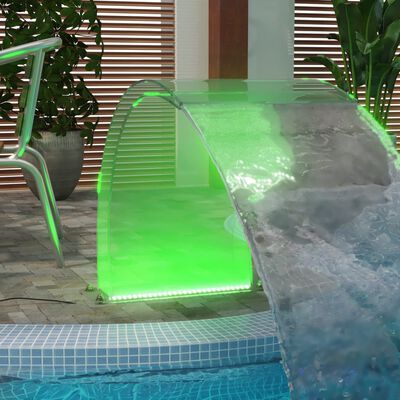 vidaXL Fuente de piscina con LED RGB acrílico 50 cm