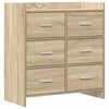 vidaXL Aparador Roble Sonoma 75 x 33 x 80 cm Madera de ingenier&iacute;a