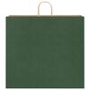 vidaXL Bolsas de papel con asas 250 uds verde 54x15x49 cm