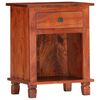 vidaXL Mesita de noche de madera maciza de acacia 40x30x50 cm