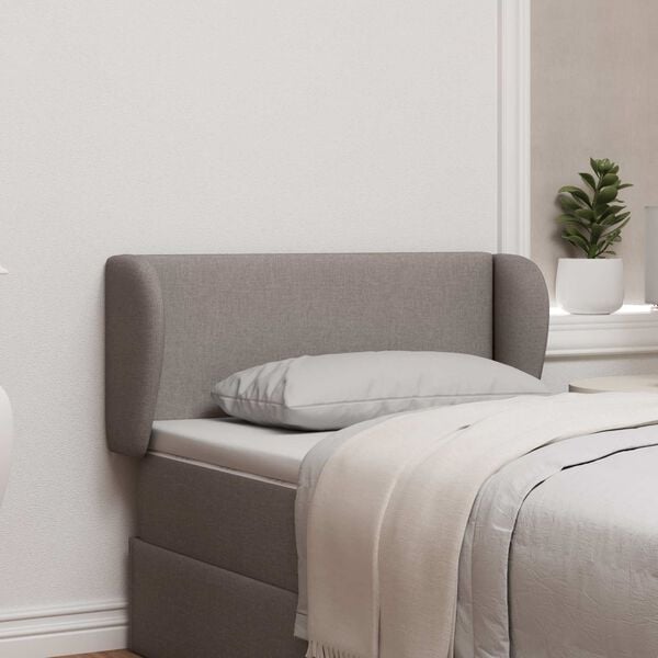 vidaXL Oreja de cabecero Taup&eacute; 40 x 23 x 6 cm tela