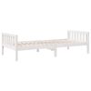 vidaXL Cama para ni&ntilde;os sin colch&oacute;n madera maciza pino blanca 90x190 cm