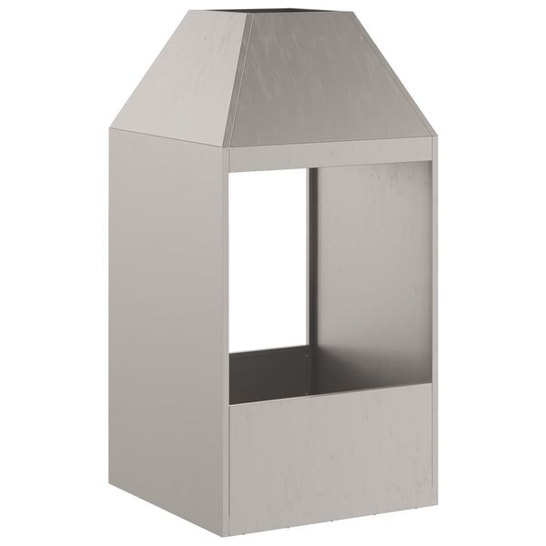 vidaXL Hoguera Marrón 50 x 50 x 100 cm Acero