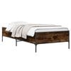 vidaXL Estructura de cama Roble Humo 80 x 200 cm Madera de ingenier&iacute;a