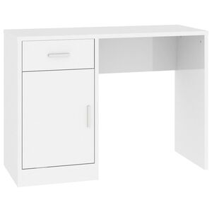 vidaXL Escritorio con caj&oacute;n y armario contrachapada 100x40x73 cm