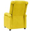 vidaXL Sill&oacute;n reclinable de tela amarillo