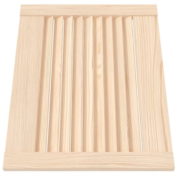 vidaXL Puerta de armario de lamas 2 uds madera de pino 39,5x49,4 cm