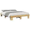 vidaXL Estructura de cama sin colch&oacute;n 160x200 cm madera maciza roble
