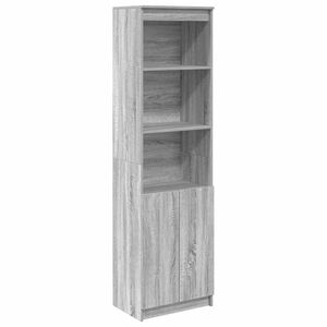 vidaXL Aparador de madera de ingenier&iacute;a Sonoma gris 50x35x180 cm