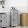 vidaXL Gabinete de Ba&ntilde;o con caj&oacute;n Gris Sonoma 30 x 35 x 80 cm