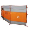 vidaXL Cortaviento de camping impermeable gris naranja 510x153 cm