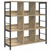 vidaXL Estante de libros 9 niveles 102 x 32 x 104,5 cm Roble Sonoma