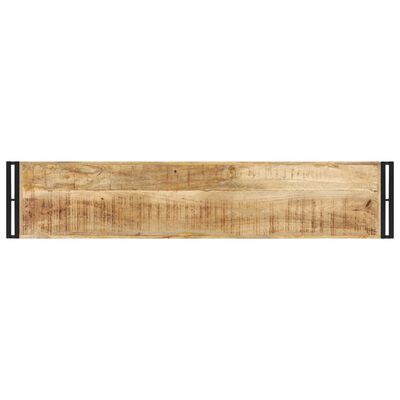 vidaXL Mesa consola de madera de mango rugosa 150x30x75 cm