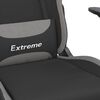 vidaXL Silla gaming tela gris claro y negro