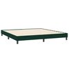 vidaXL Cama box spring sin colch&oacute;n verde oscuro terciopelo 200x210 cm