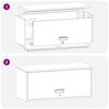 vidaXL Armario de pared para el garaje Antracita 80 x 33 x 35 cm
