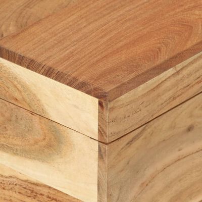 vidaXL Cofre de almacenamiento de madera de acacia maciza