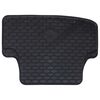 vidaXL Alfombrilla de Coche 4 pcs Negro Goma