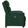 vidaXL Sill&oacute;n reclinable el&eacute;ctrico tela verde oscuro