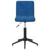 vidaXL Silla de comedor giratoria de terciopelo azul