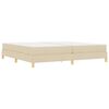 vidaXL Cama tipo Box Spring con colch&oacute;n Crema 200 x 200 cm tela