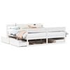vidaXL Estructura de cama sin colch&oacute;n madera maciza blanca 200x200 cm