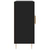 vidaXL Aparador de madera de ingenier&iacute;a negro 90x34x80 cm