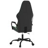 vidaXL Silla gaming cuero sintético negro y verde