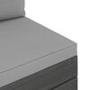 vidaXL Muebles de palets de jard&iacute;n 6 piezas cojines madera maciza pino