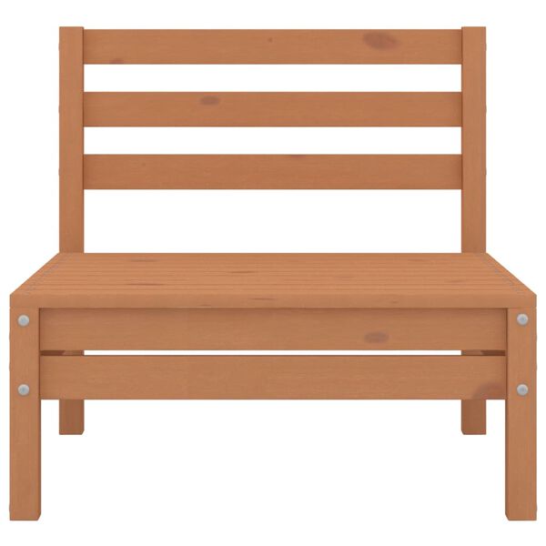 vidaXL Set de muebles de jard&iacute;n 3 pzas madera maciza pino marr&oacute;n miel