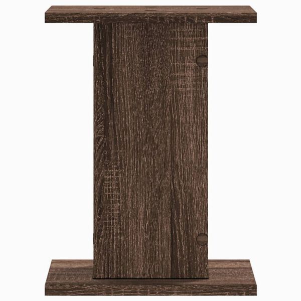 vidaXL Soportes para plantas 2 uds madera marrón roble 30x30x40 cm